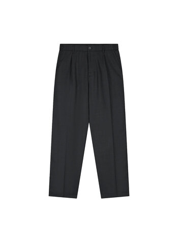OLAF Regular Wool Blend Pleated Pant Charcoal
