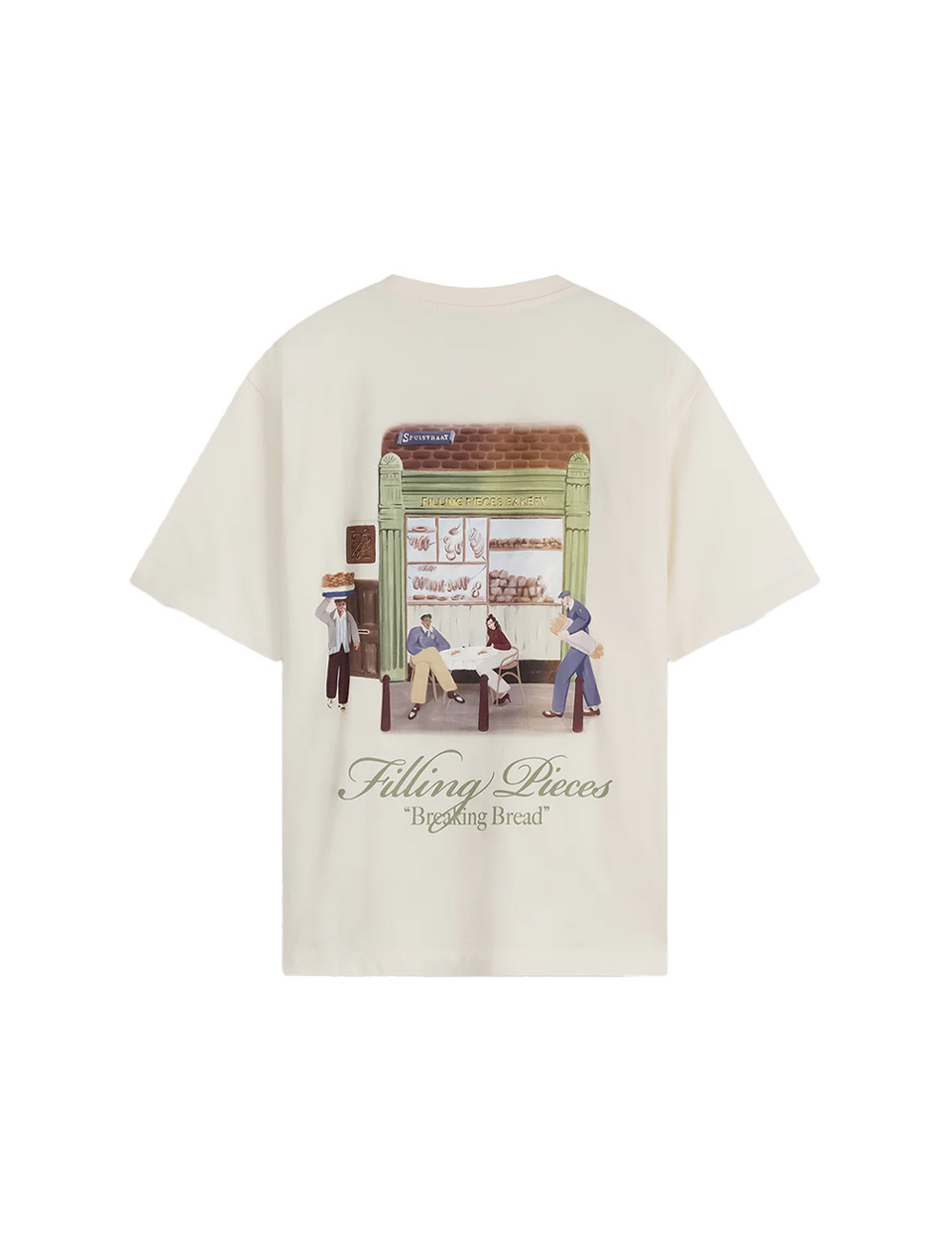 Filling Pieces Bakery T-Shirt Antique White