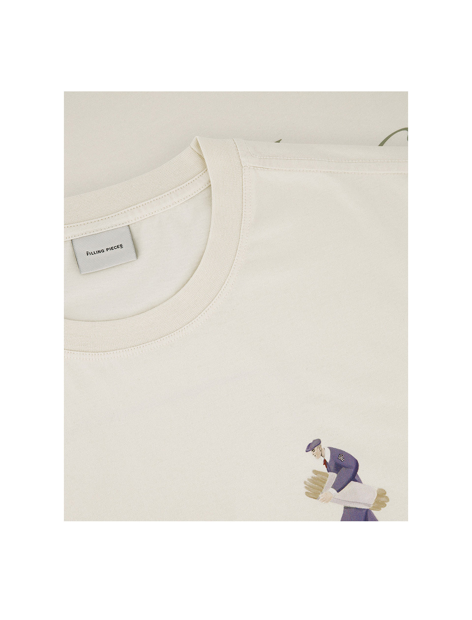 Filling Pieces Bakery T-Shirt Antique White