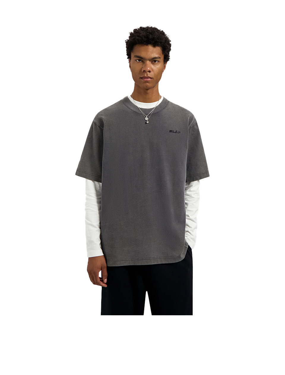 OLAF Olaf Washed Studio Tee Charcoal