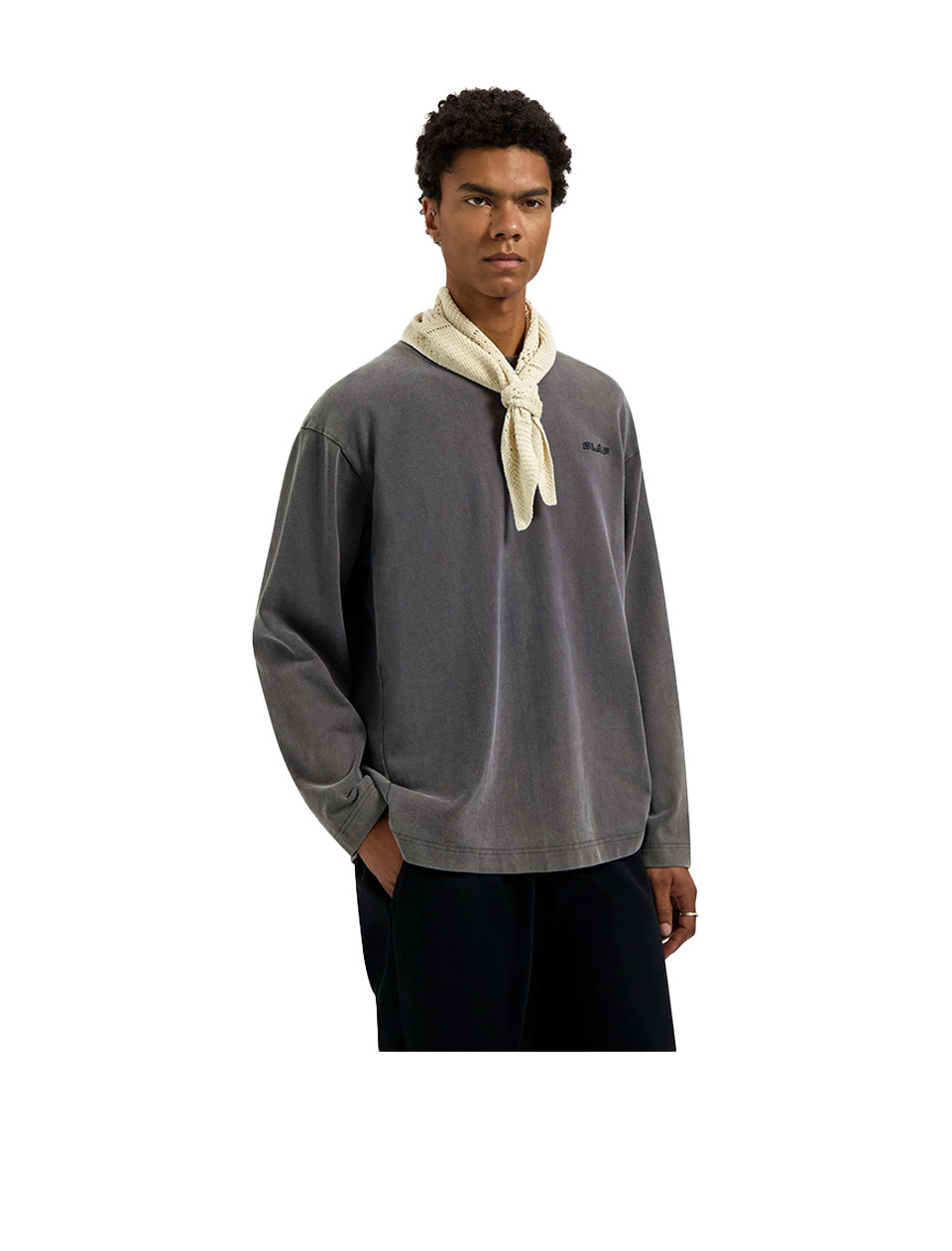 OLAF Olaf Washed Studio Longsleeve  Charcoal