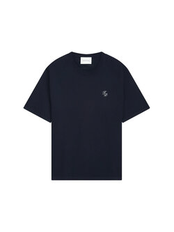 Filling Pieces Knit Raglan T-Shirt Navy