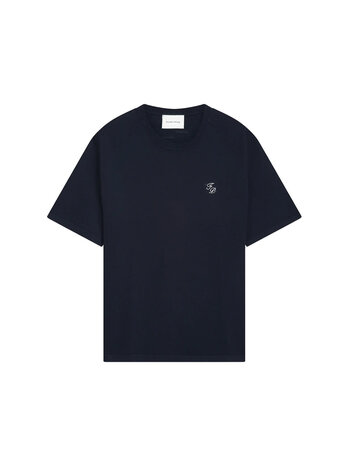 Filling Pieces Knit Raglan T-Shirt Navy
