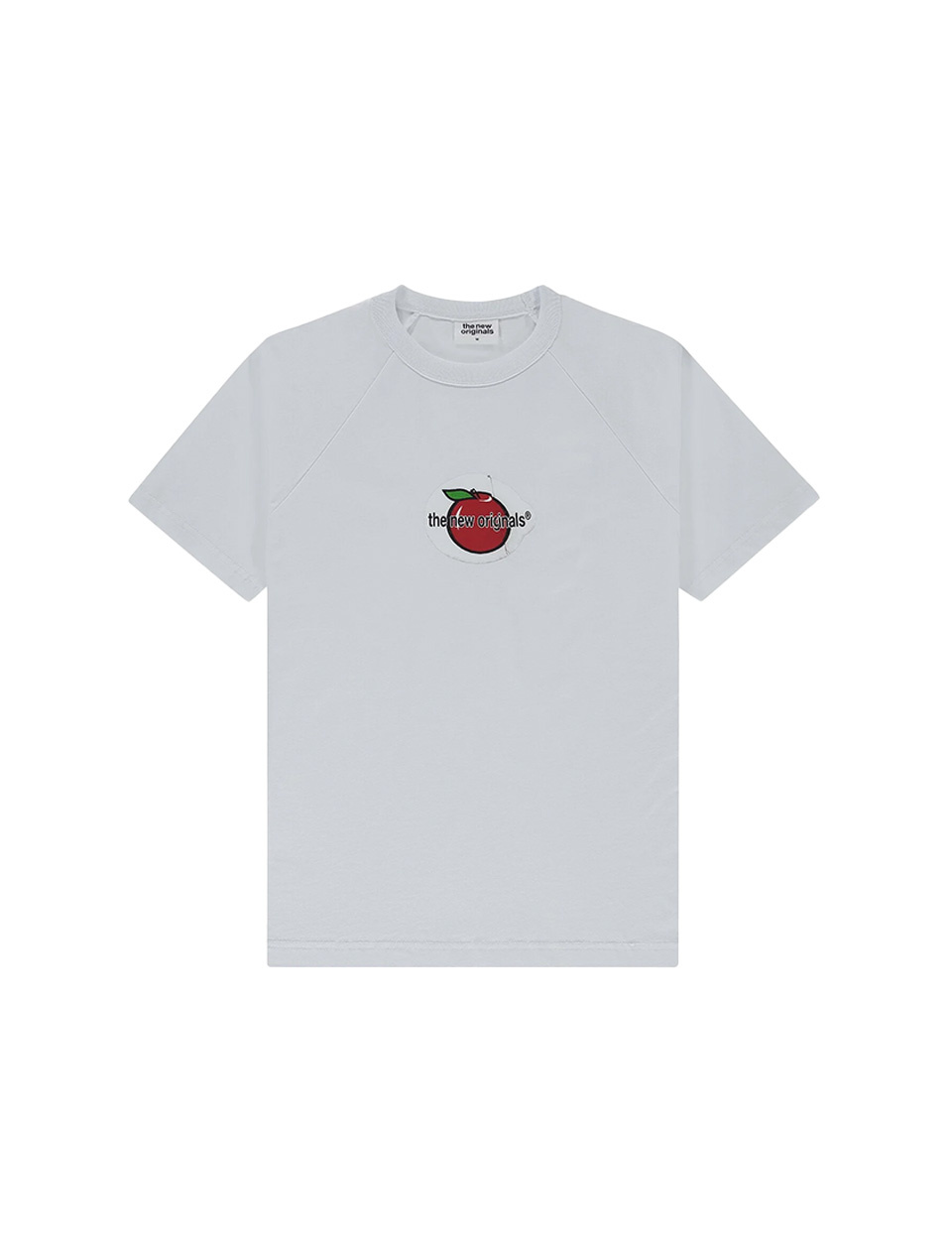 The New Originals Apple Sticker Raglan Tee White