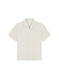 OLAF Linen Blend SS Shirt Off White