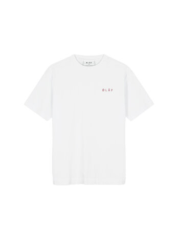 OLAF Brushstroke Graphic Boxy Tee Optical White