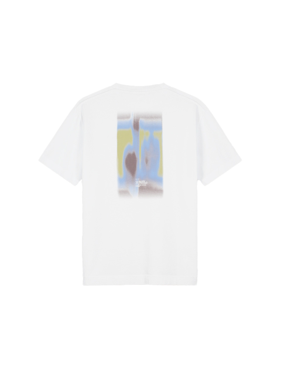 OLAF Brushstroke Graphic Boxy Tee Optical White
