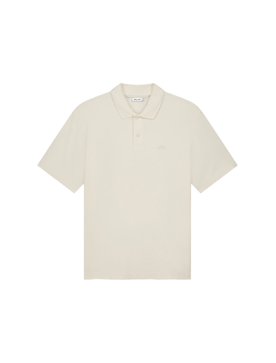 OLAF Signature Pique Polo Off White