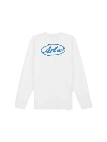Arte Antwerp Back Circle Logo Longsleeve White