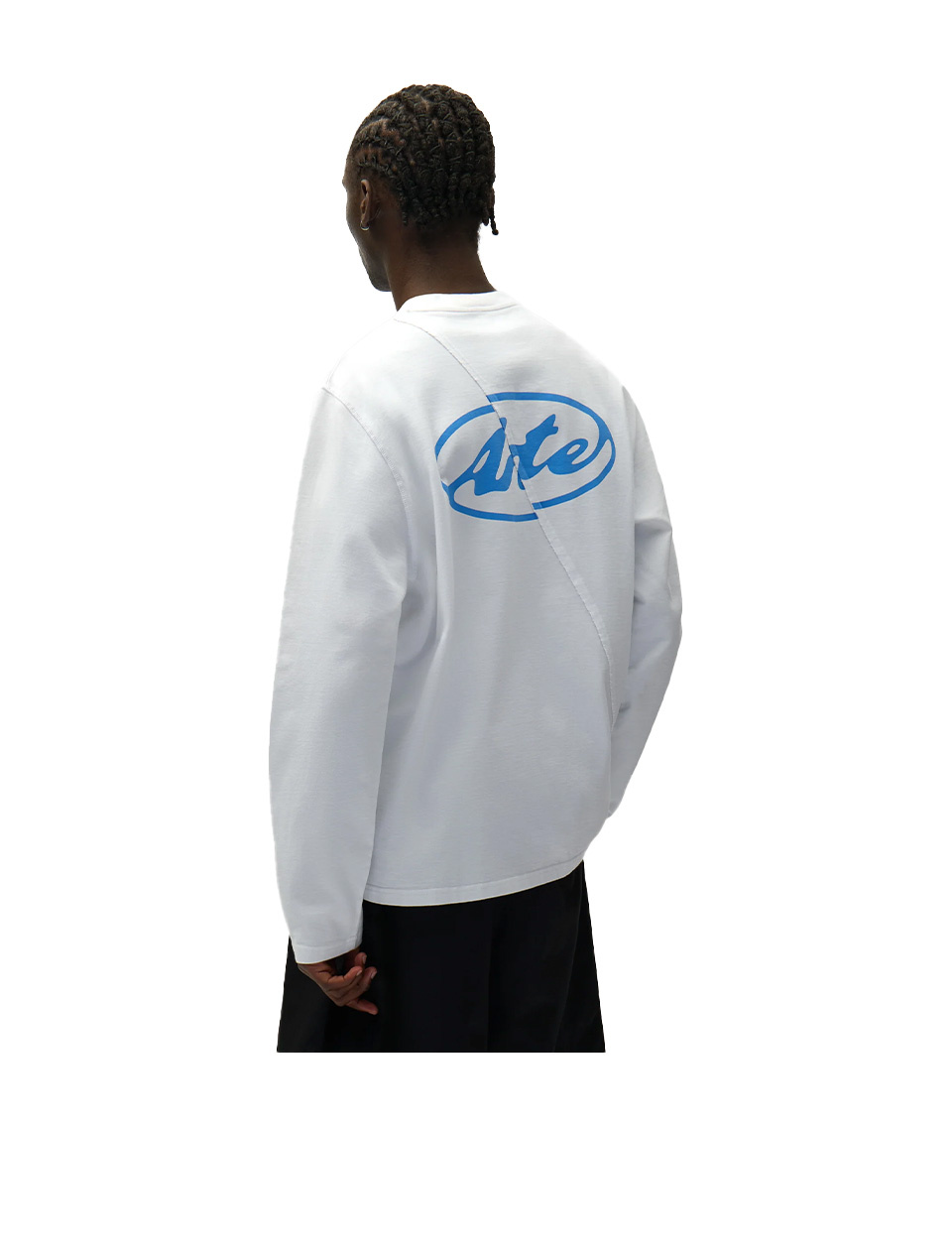 Arte Antwerp Back Circle Logo Longsleeve White