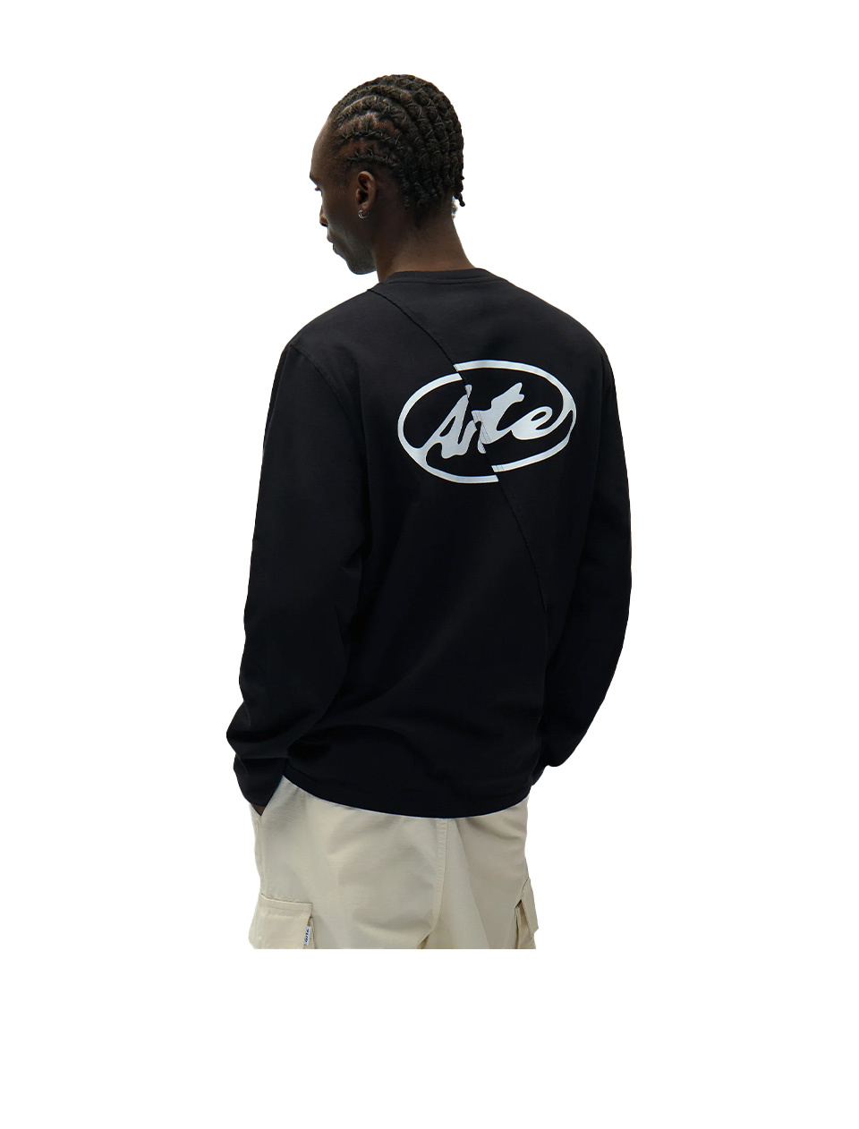 Arte Antwerp Back Circle Logo Longsleeve Black