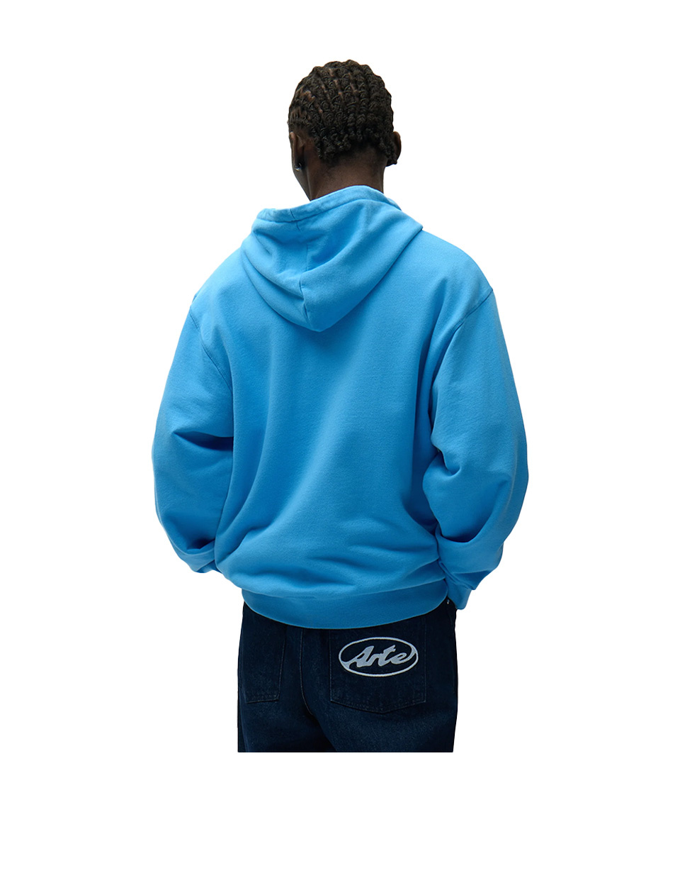 Arte Antwerp Circle Logo Zip Hoodie Blue