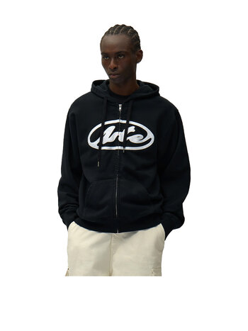 Arte Antwerp Circle Logo Zip Hoodie Black