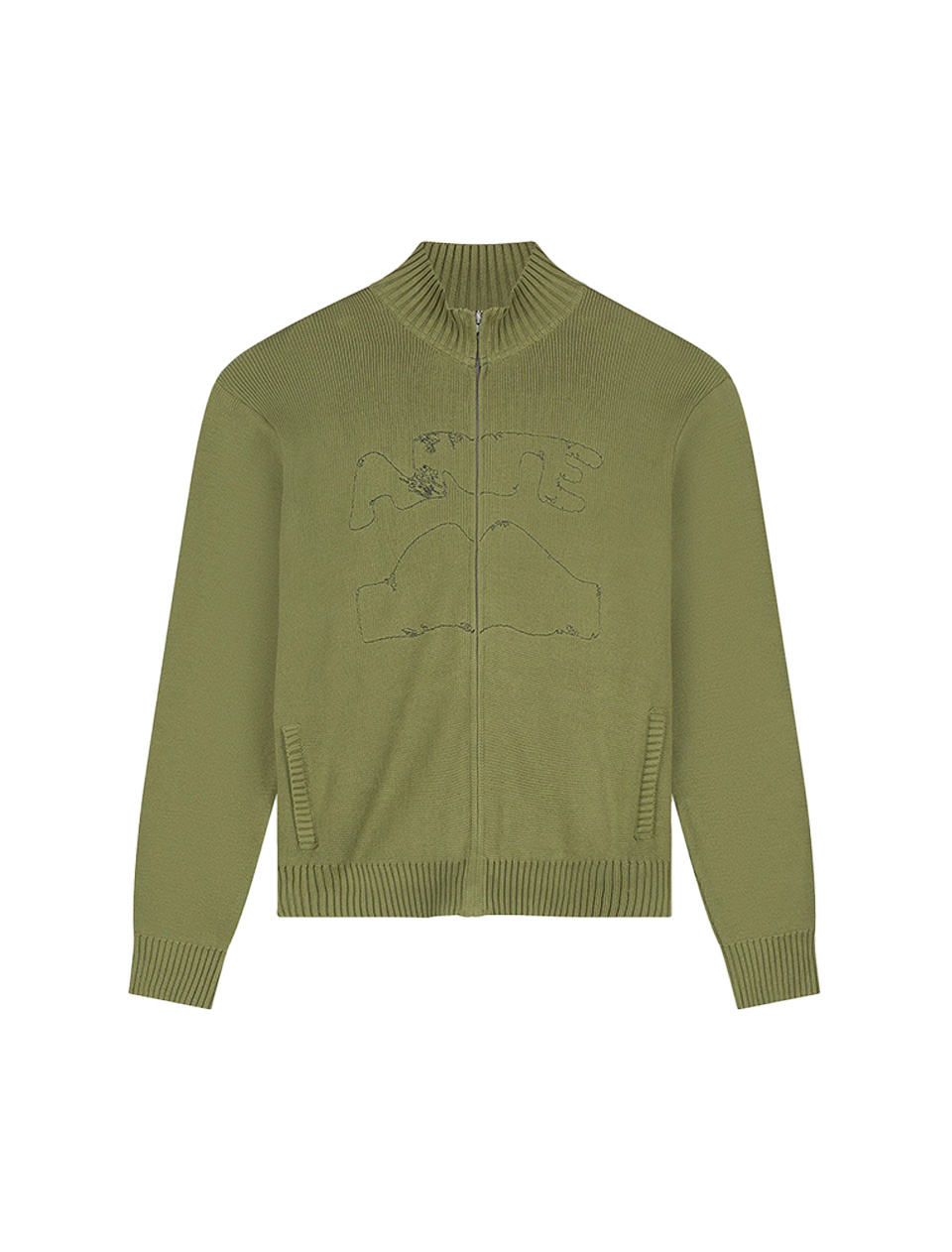 Arte Antwerp Diels Collar Cardigan Green
