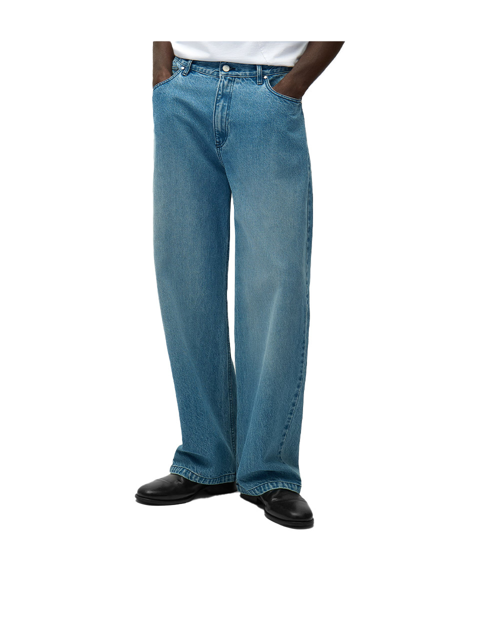 Arte Antwerp Circle Logo Pocket Pants Denim Bleach