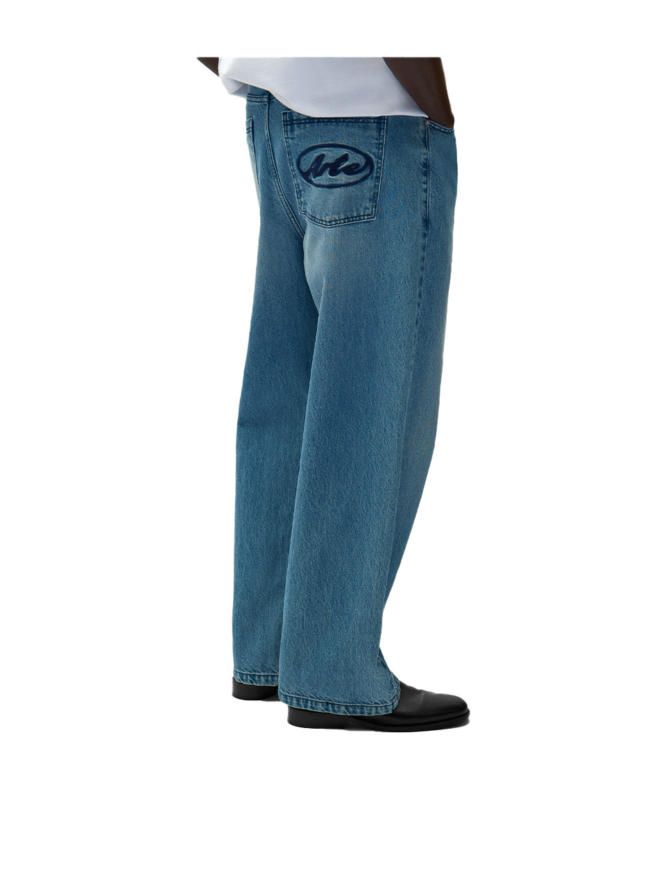 Arte Antwerp Circle Logo Pocket Pants Denim Bleach