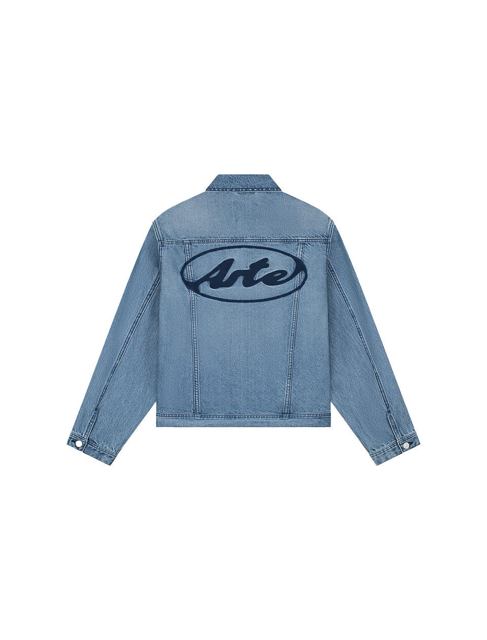 Arte Antwerp Circle Logo Jeans Jacket Denim Bleach