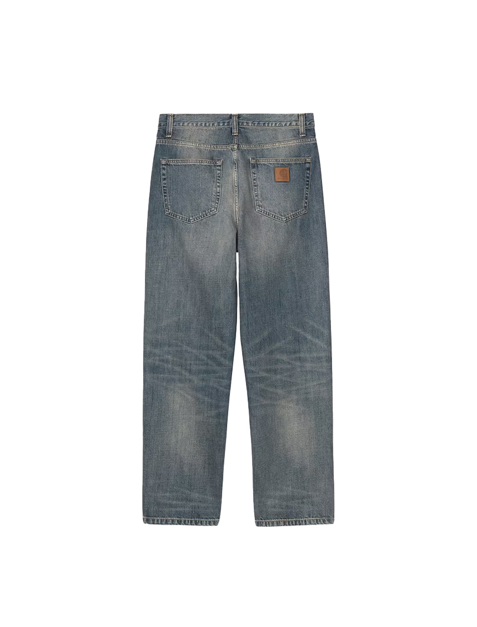 Carhartt WIP Aaron Pant Blue Worn Used Wash