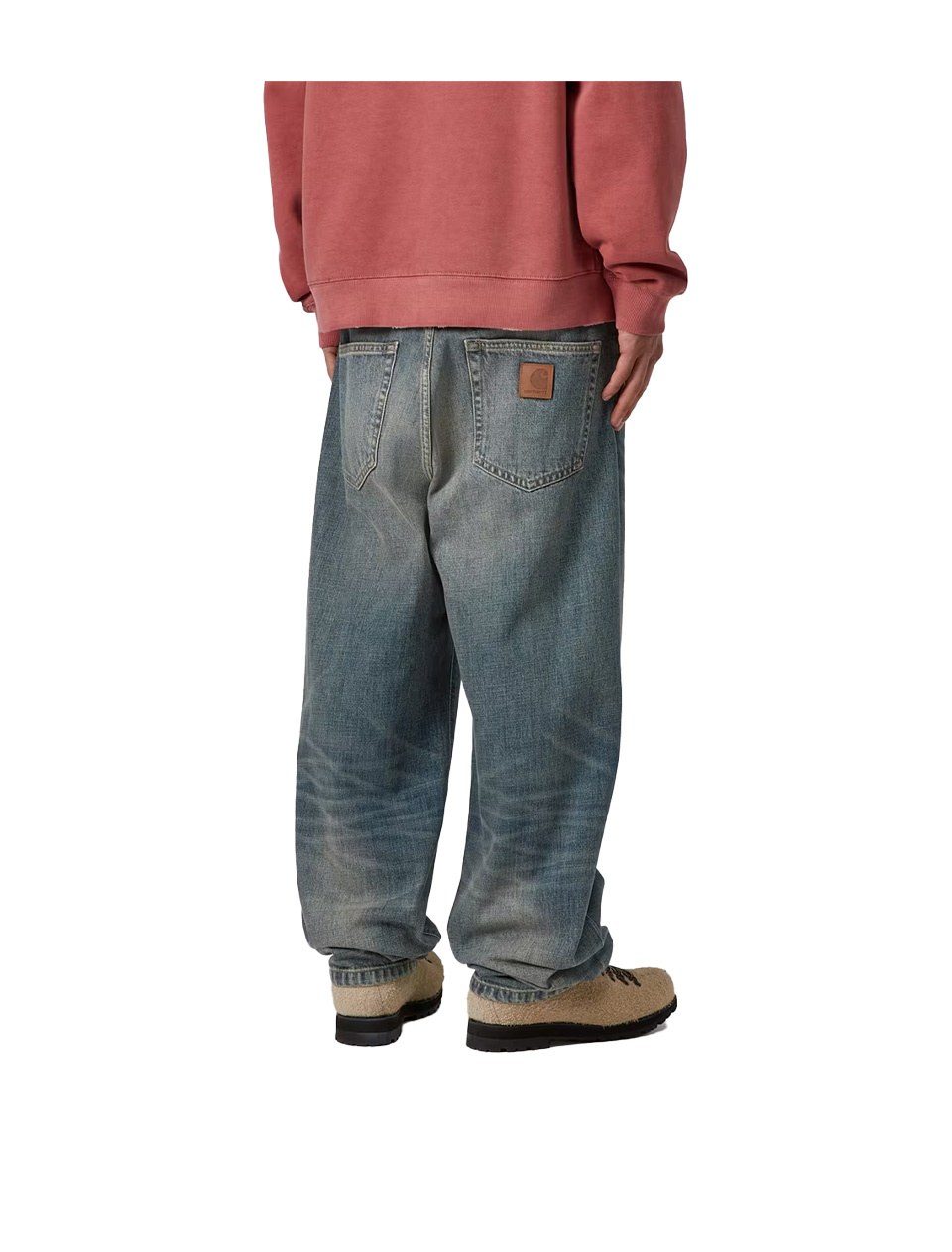 Carhartt WIP Aaron Pant Blue Worn Used Wash