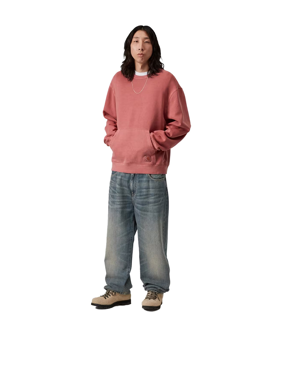 Carhartt WIP Aaron Pant Blue Worn Used Wash