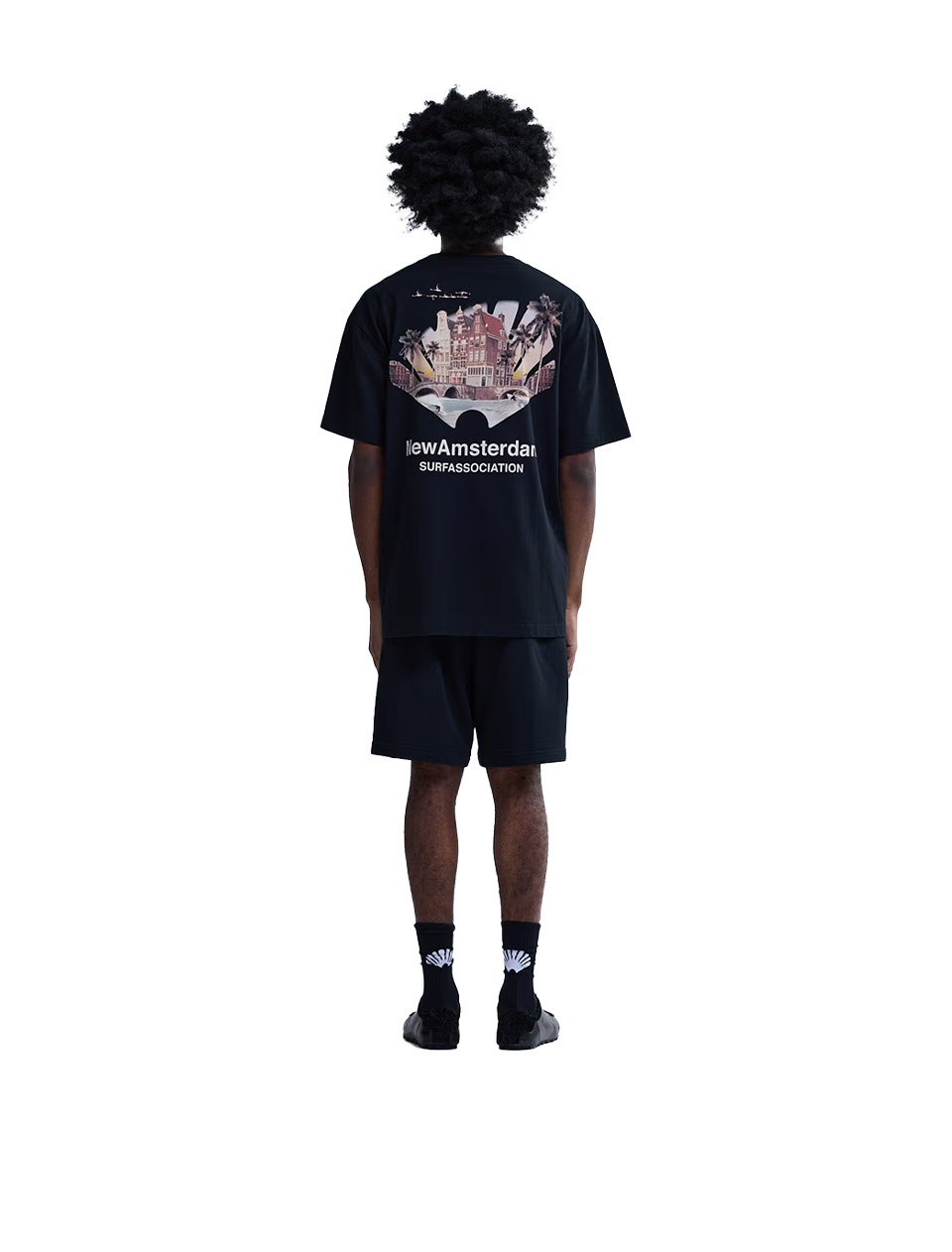 New Amsterdam Surf Association Tropical Tee Black
