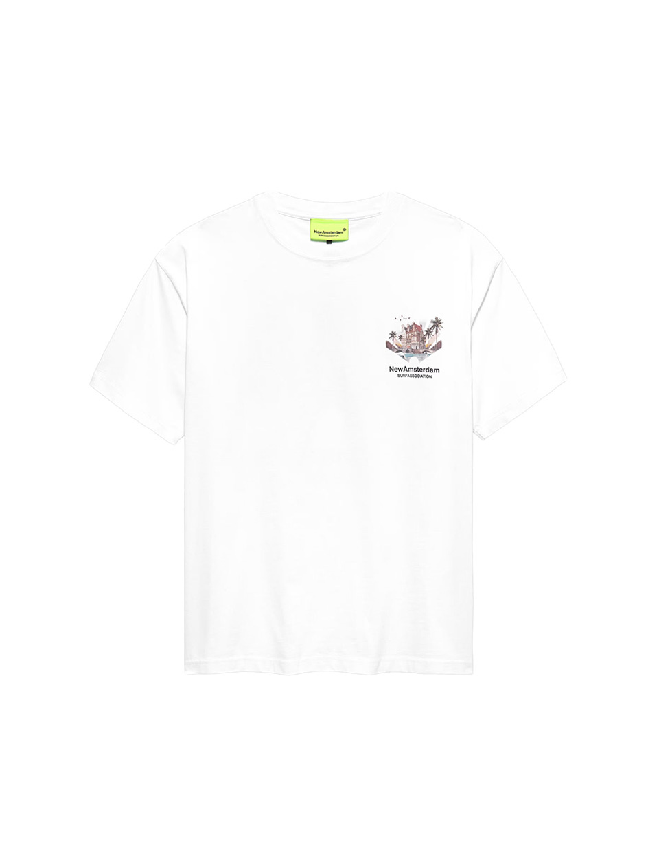 New Amsterdam Surf Association Tropical Tee White