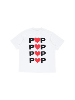 POP Trading Company Hearts T-Shirt White