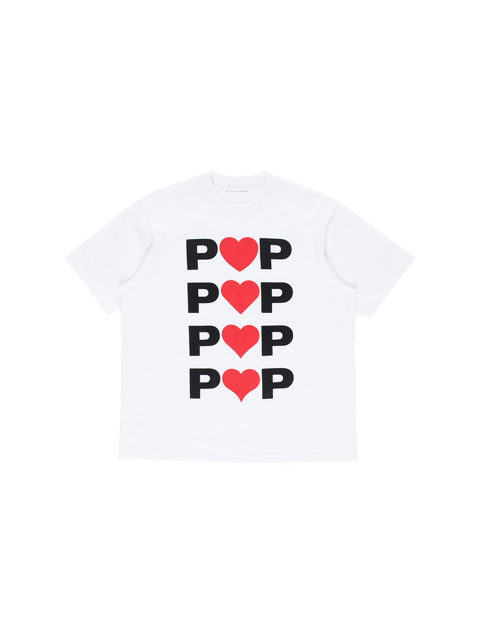 POP Trading Company Hearts T-Shirt White