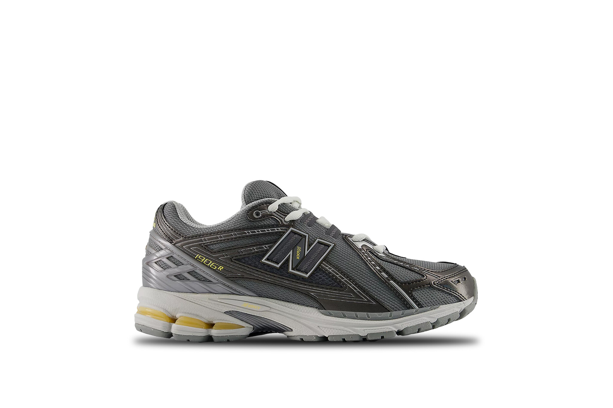 New Balance 1906R Slate Grey Black Metallic White Peach