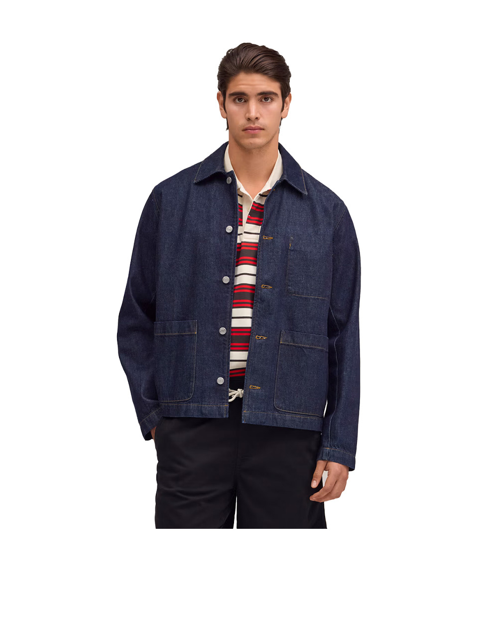 NN. 07 Morgan Rigid Hybrid Jacket Raw Indigo