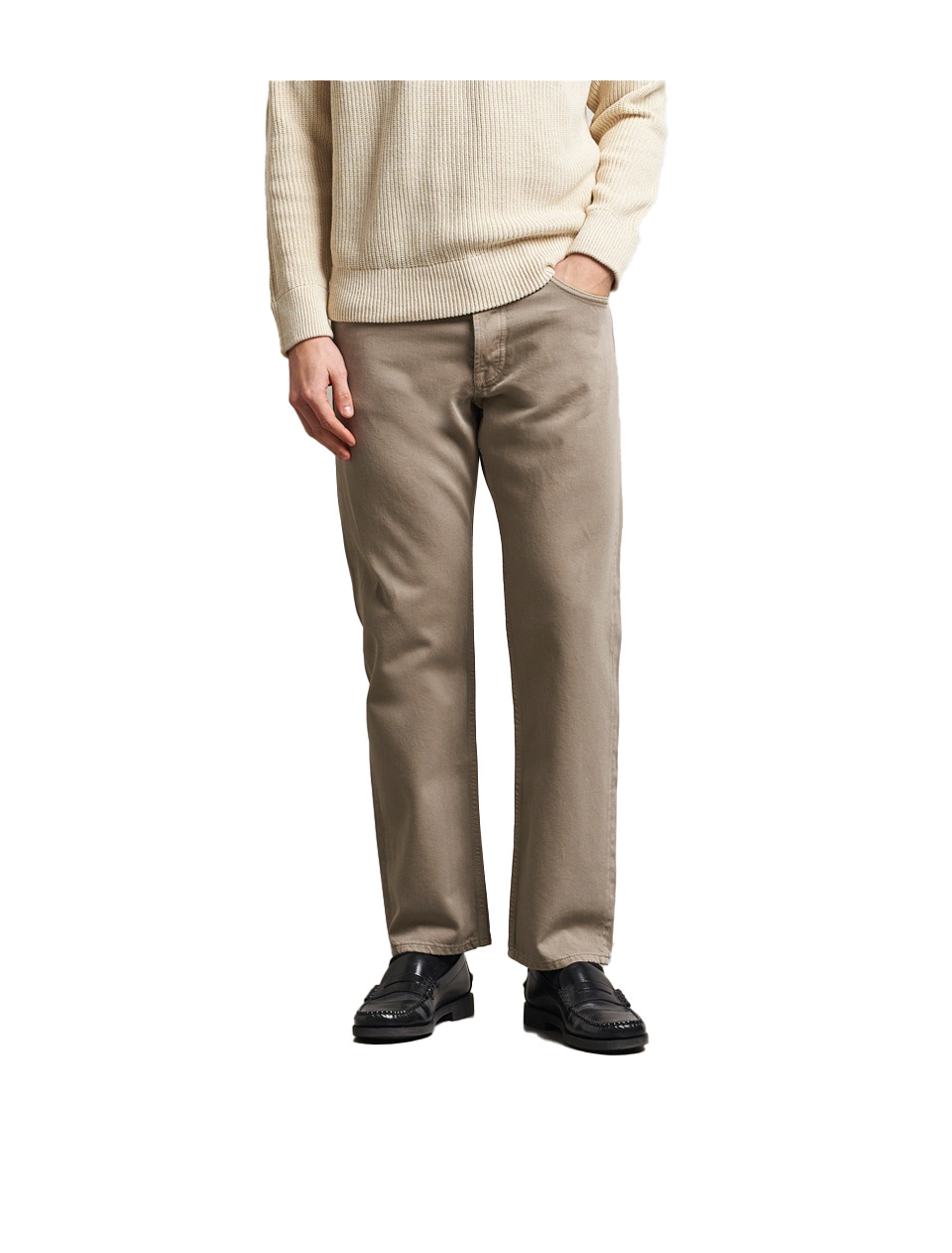 NN. 07 Sonny Straight Leg Regular Fit Jeans Khaki Stone