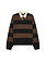 NN. 07 David Polo Sweatshirt Brown Stripe
