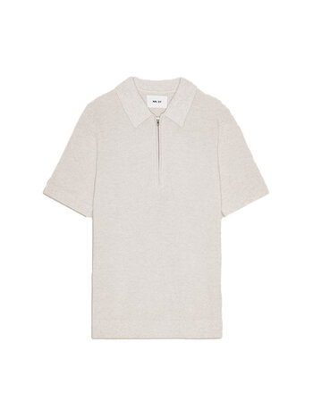 NN. 07 Hansie SS Half Zip Polo Ivory