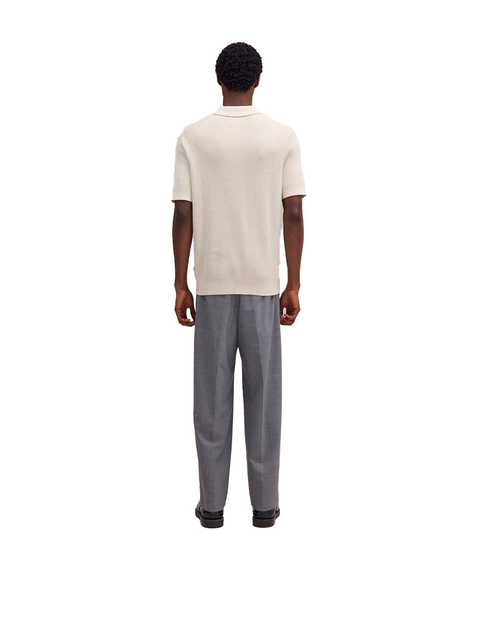 NN. 07 Hansie SS Half Zip Polo Ivory