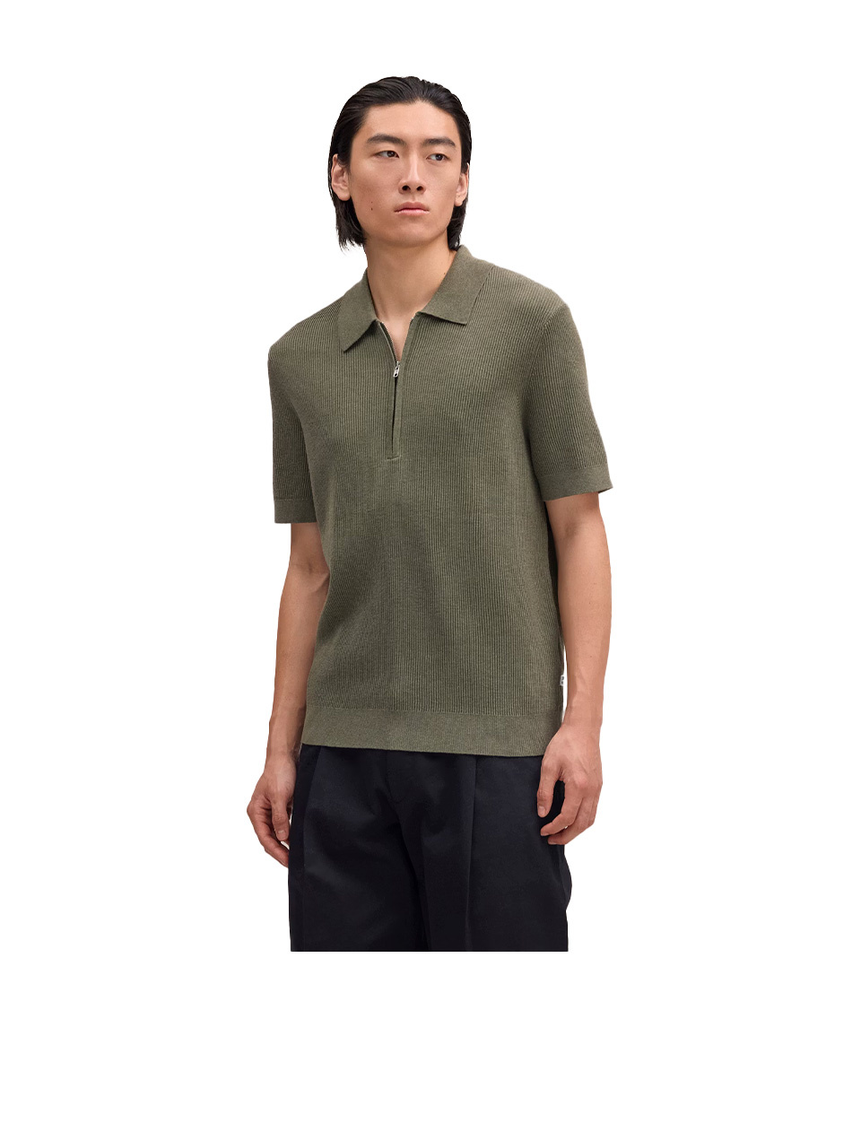 NN. 07 Hansie SS Half Zip Polo Capers