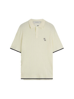 Filling Pieces Fine Knit Polo Antique White