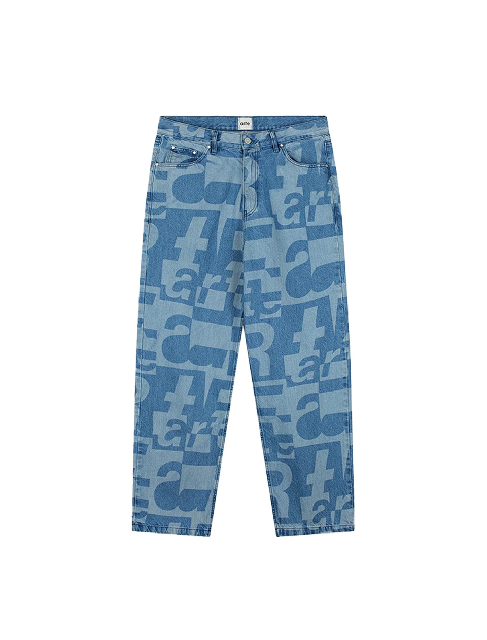 Arte Antwerp Denim Allover Pants Raw Denim