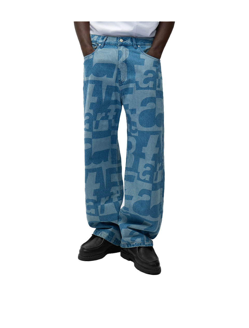 Arte Antwerp Denim Allover Pants Raw Denim