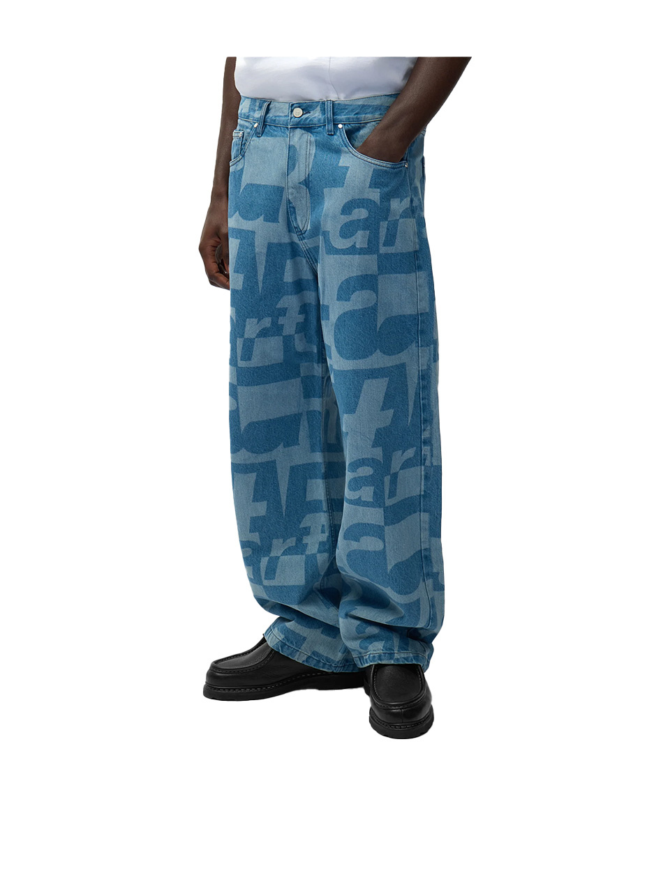 Arte Antwerp Denim Allover Pants Raw Denim