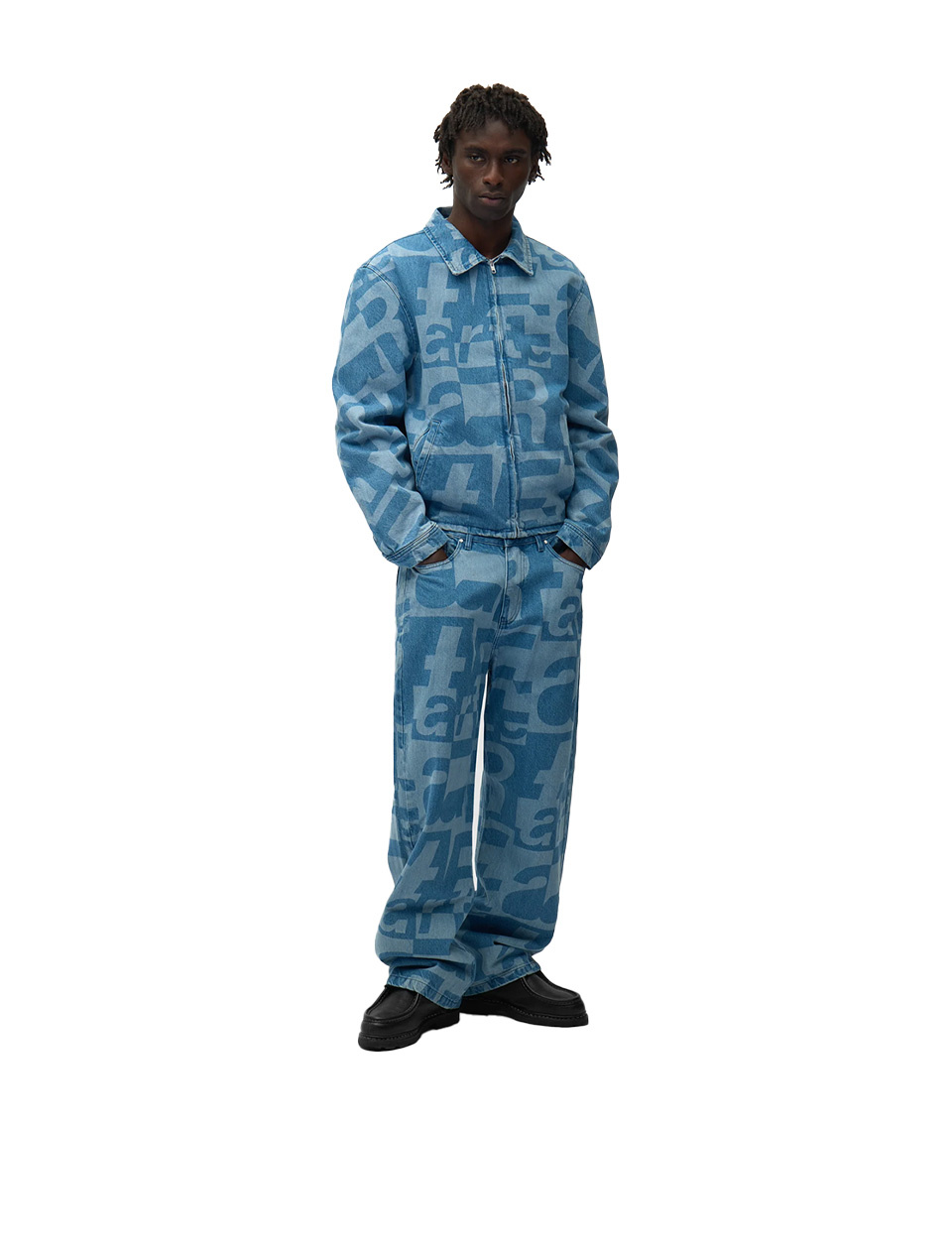 Arte Antwerp Denim Allover Pants Raw Denim