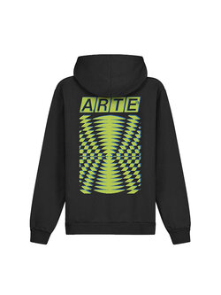 Arte Antwerp Back Abstract Hoodie Black