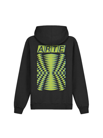 Arte Antwerp Back Abstract Hoodie Black