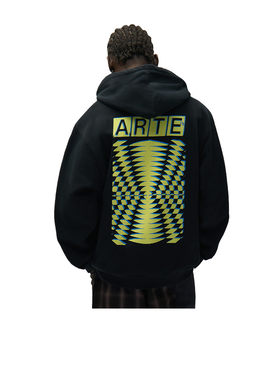 Arte Antwerp Back Abstract Hoodie Black