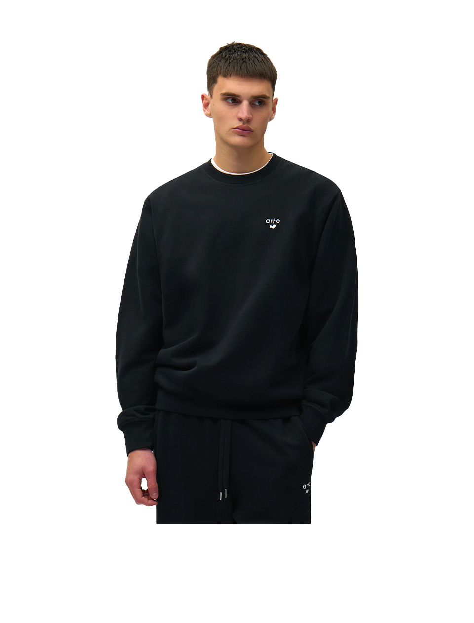 Arte Antwerp Heart Logo Crewneck Black