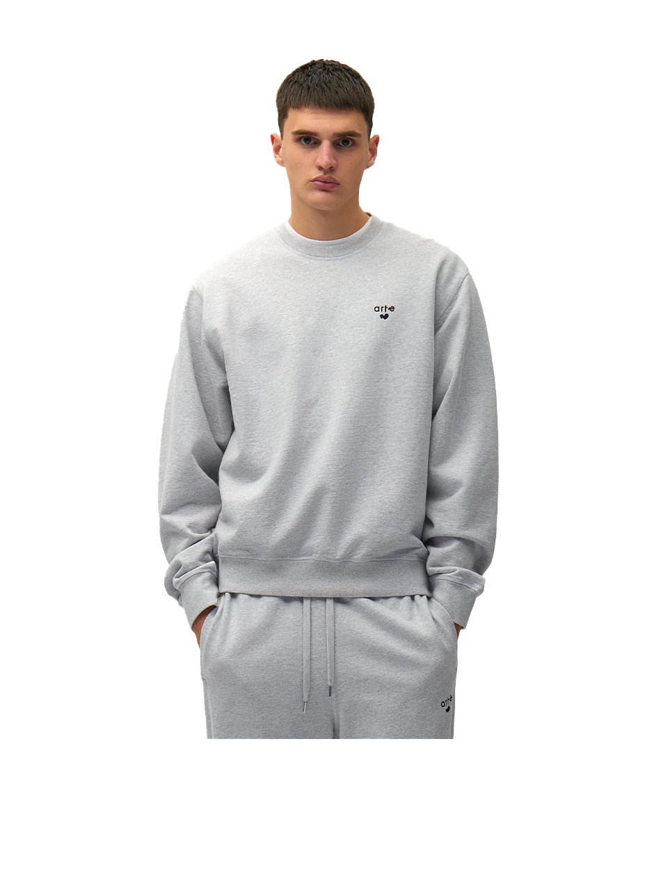 Arte Antwerp Heart Logo Crewneck Grey