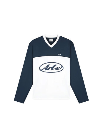 Arte Antwerp Circle Logo Longsleeve White Navy