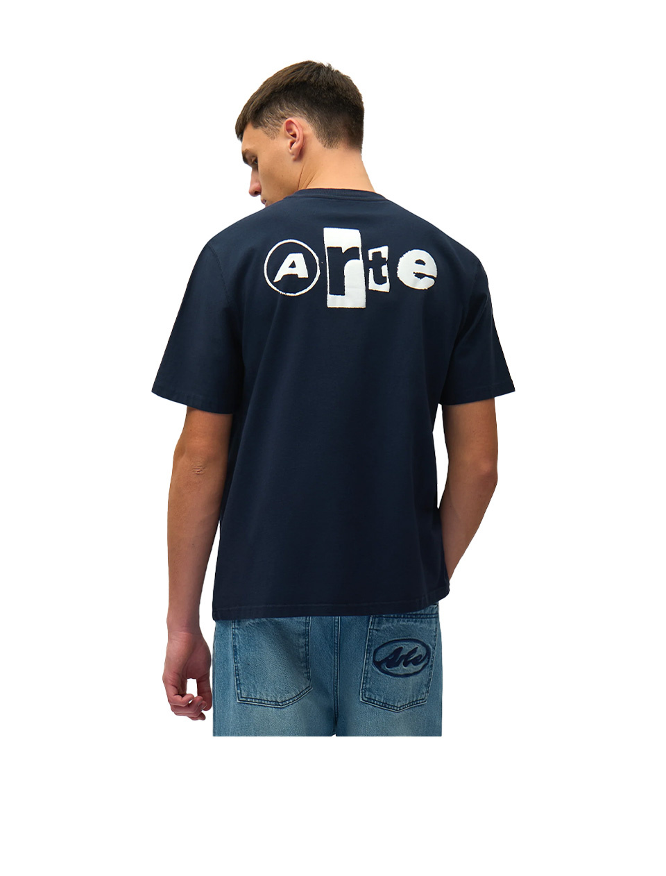 Arte Antwerp Back Collage T-Shirt Navy