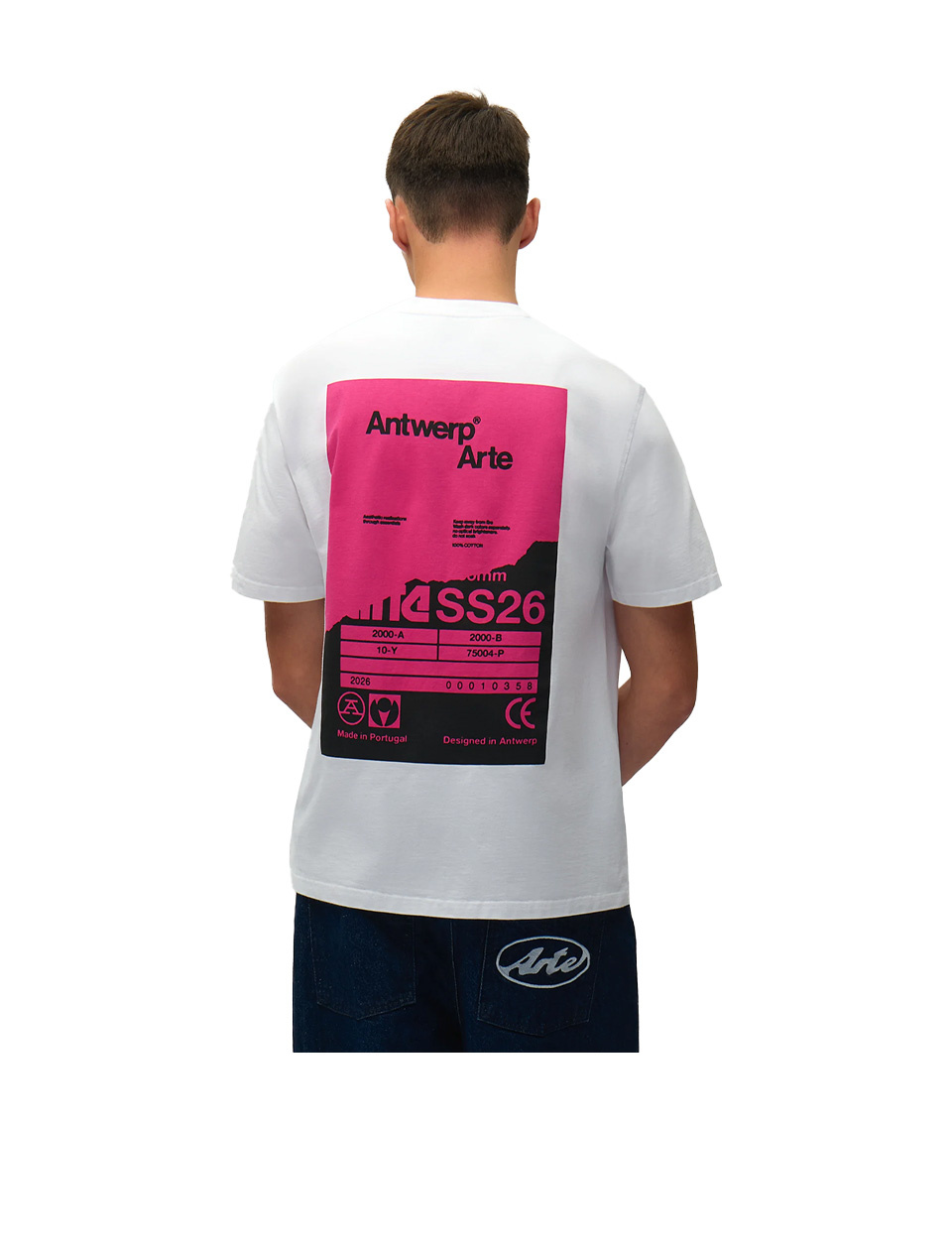 Arte Antwerp Back Poster T-Shirt White