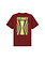 Arte Antwerp Abstract Back Print T-Shirt Bordeaux