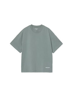 Carhartt WIP S/S Link Script T-Shirt Velvet Green White